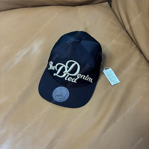 Kapital 캐피탈 데님 다이드 블랙 6패널 볼캡 모자 (Black)