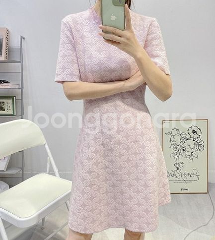 마쥬 자카드 클로버 원피스36--3