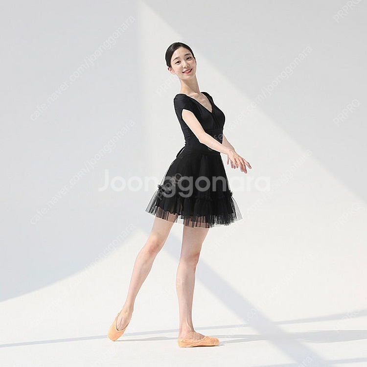(새상품) 메시아댄스웨어 탄쯔 발레 랩스커트 블랙 S--0