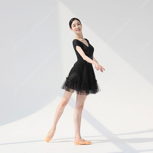(새상품) 메시아댄스웨어 탄쯔 발레 랩스커트 블랙 S