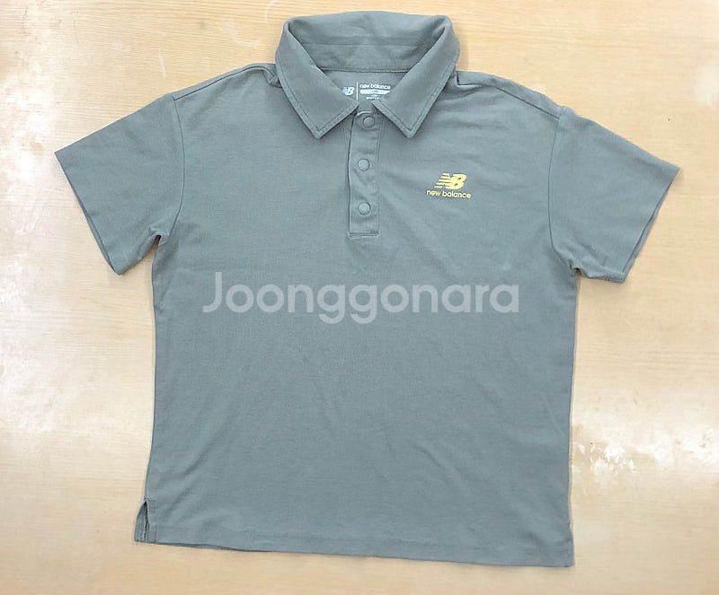 130사이즈 뉴발란스 카라반팔티셔츠 정품 카키색 키즈--0