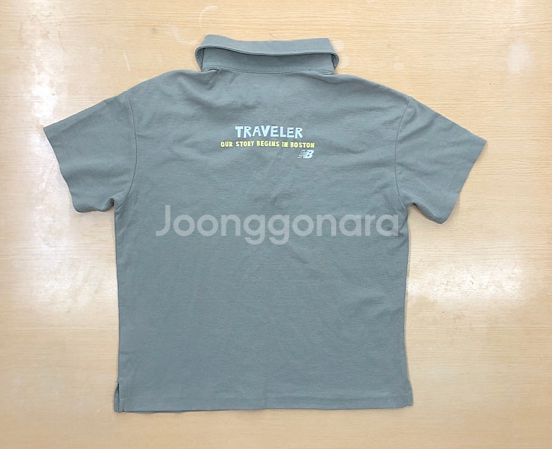 130사이즈 뉴발란스 카라반팔티셔츠 정품 카키색 키즈--1
