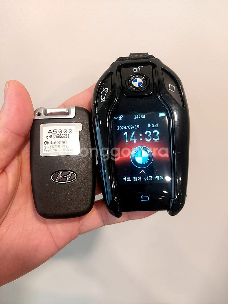 현대 i30 12년식 구형키 BMW타입 디스플레이 스마...--0