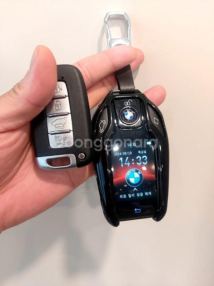 현대 i30 12년식 구형키 BMW타입 디스플레이 스마...--1