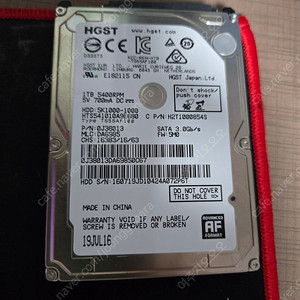 wd 히타치 hgst 노트북하드 1테라 3개 750g 2개 640g 기가 1개 총 6개 10만원 팝니다.