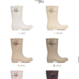 NEW ORIGINAL RAIN BOOTS SHORT 락피쉬 웨더웨어 레인부츠 오리지널 숏 아이보리 250-255