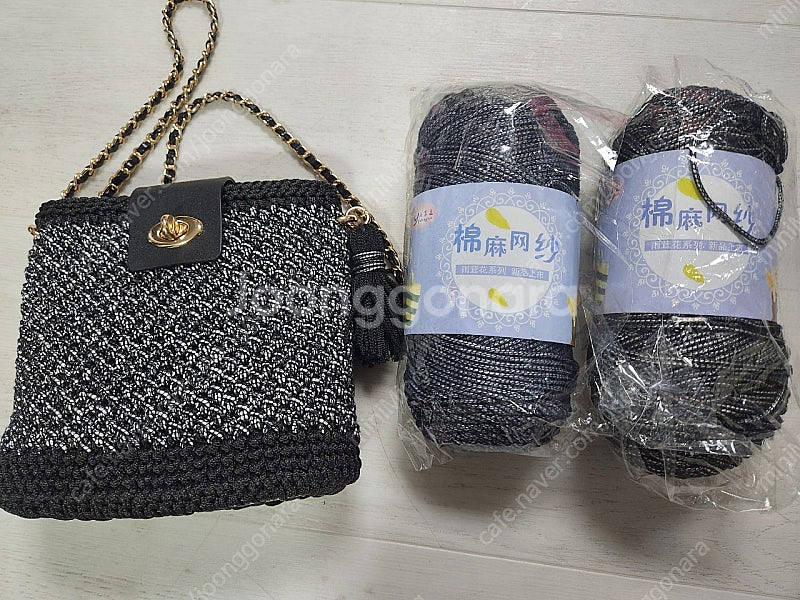 예쁘고 통통한 뜨개실 3mm 실버그레이 230g , 블...--0