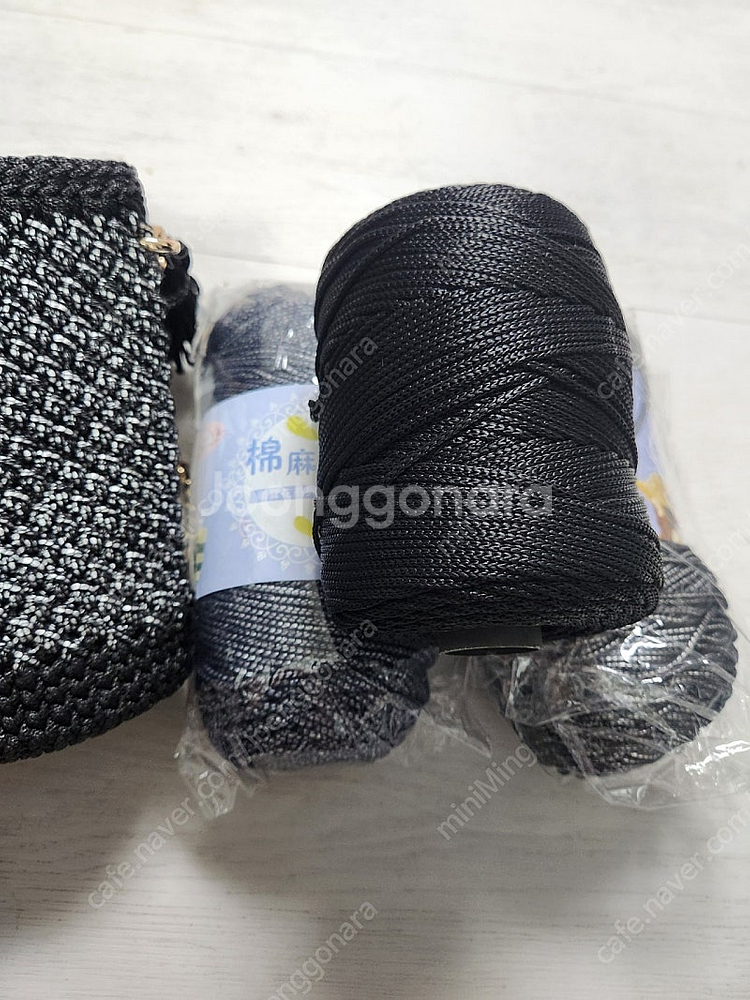 예쁘고 통통한 뜨개실 3mm 실버그레이 230g , 블...--5