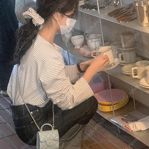 게드 GED 스트라이프 탑 긴팔티셔츠