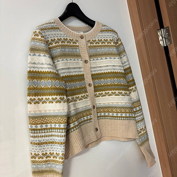 써스데이아일랜드 에스닉 히피 하트 가디건 올드머니룩 보헤미안 이미지