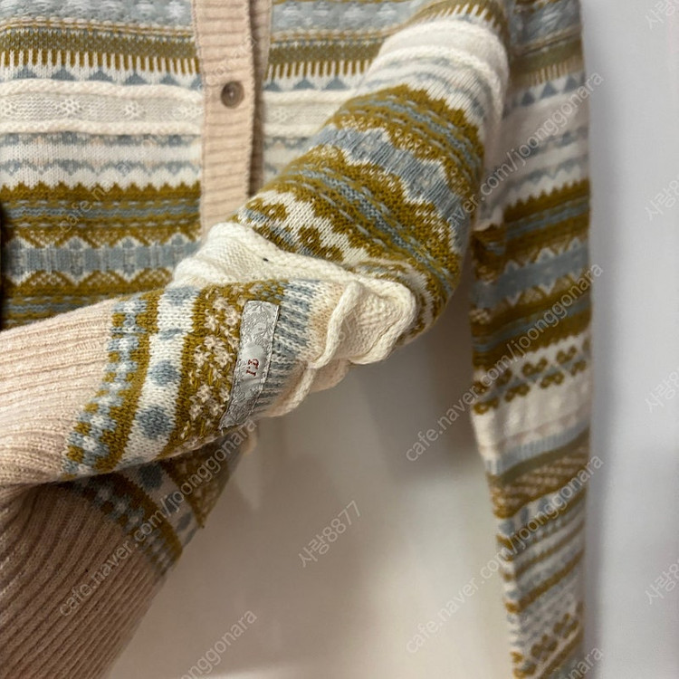 써스데이아일랜드 에스닉 히피 하트 가디건 올드머니룩 보헤미안 이미지