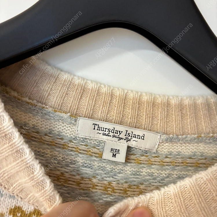 써스데이아일랜드 에스닉 히피 하트 가디건 올드머니룩 보헤미안 이미지