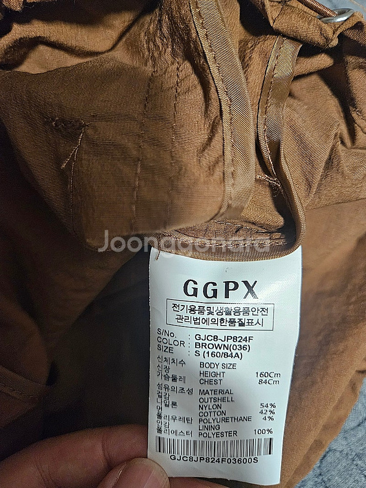 GGPX 브라운 바람막이 S사이즈 반값택배 포함 150...--3