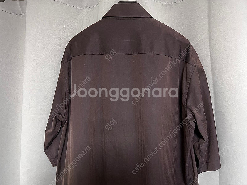 [3] 22SS 오라리 헤링본 하프셔츠 브라운--5