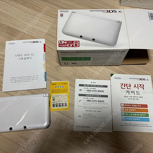 닌텐도 3ds xl 화이트 기기 박스셋 (포뱅, 포켓무버, 포켓몬 아트 아카데미, 건볼트, 등)
