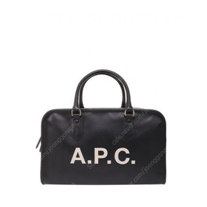 [O/S] 아페쎄 (A.P.C) 로고 프린트 레더 토트백 볼링백 PUAAJ-F61245