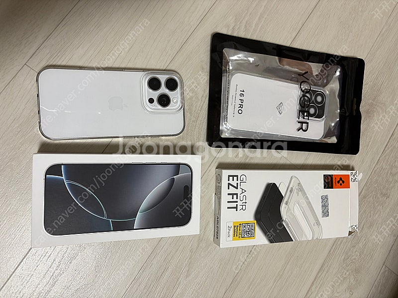 아이폰16프로 256 화이트 풀박스 카메라무음--0