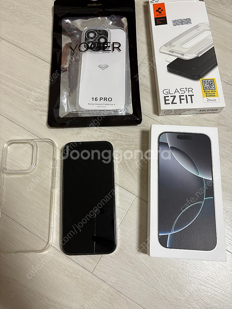 아이폰16프로 256 화이트 풀박스 카메라무음--1