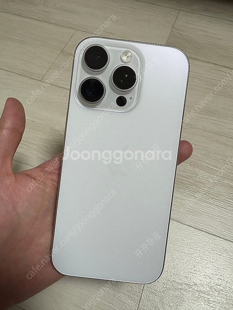 아이폰16프로 256 화이트 풀박스 카메라무음--4