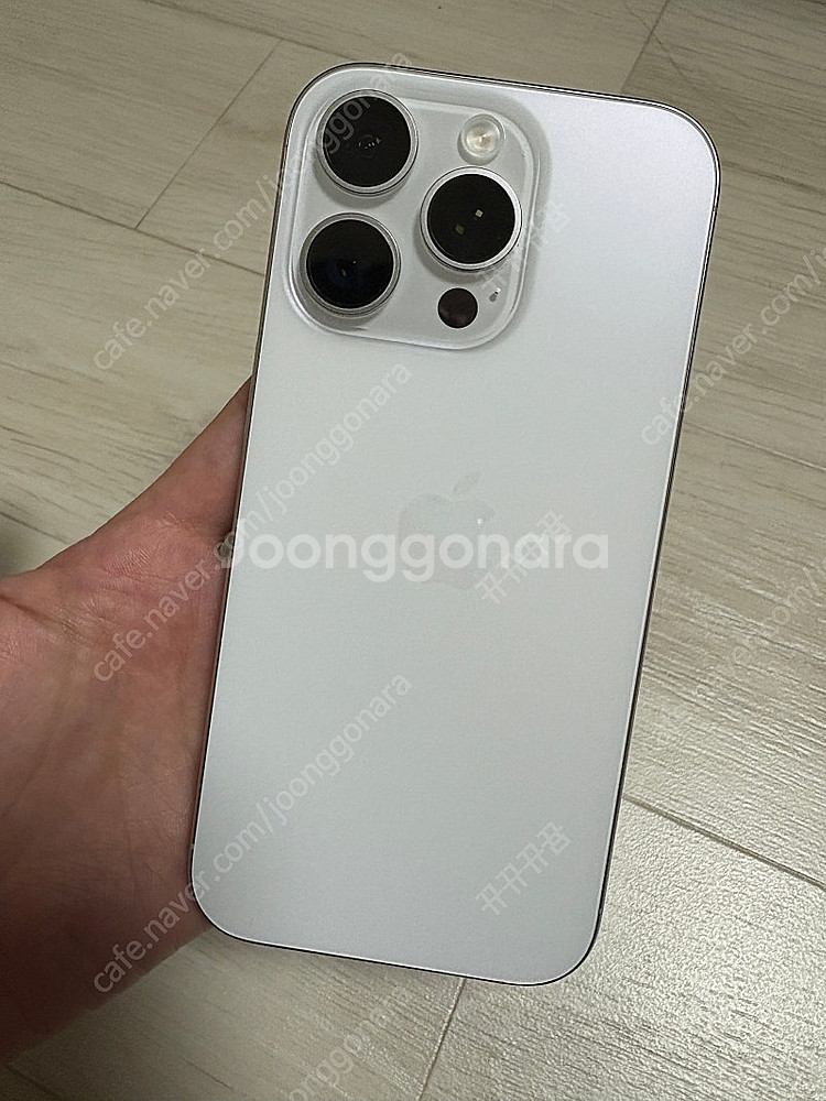 아이폰16프로 256 화이트 풀박스 카메라무음--5