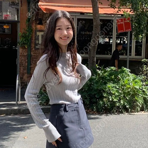 SIE 시에 슬로 코튼 트라우저 스커트 XS 네이비
