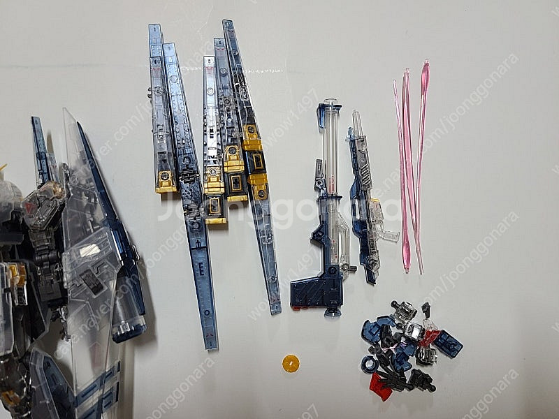 rg 뉴건담 hws 클리어 가조립 판매 합니다--1