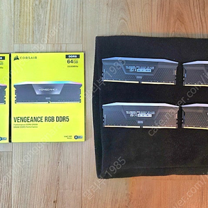 [1팩 남음] 커세어 벤전스 (CORSAIR VENGEANCE) RGB DDR5 64G(32G x 2개) 팝니다.
