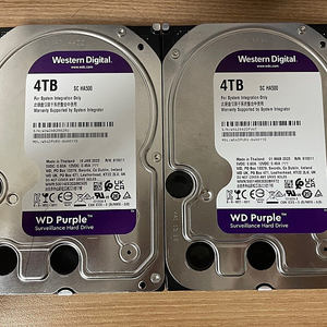 [새상품급] WD PURPLE 퍼플 4TB HDD