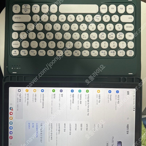 갤럭시탭a9+ 64g wifi 거의새제품 저렴히팝니다 키보드케이스, 태블릿 스탠드형거치대같이 드려요