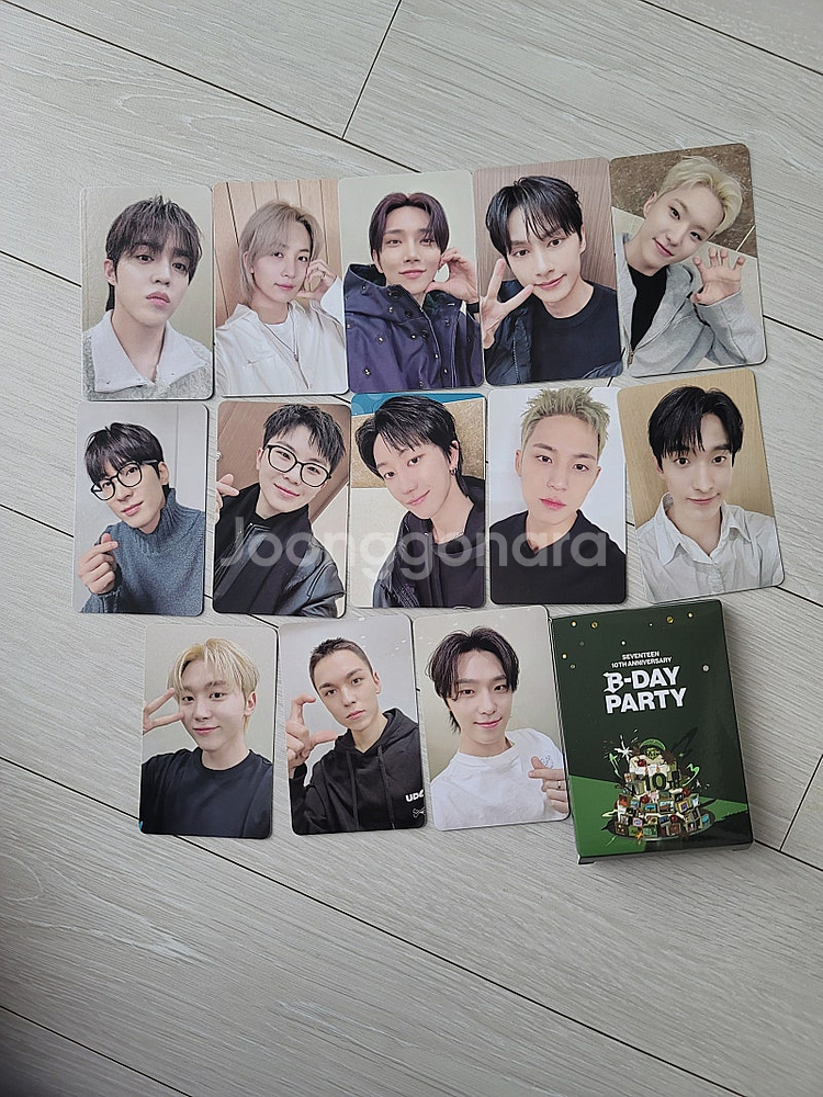 세븐틴 10주년 스탬프 투어 포카--0