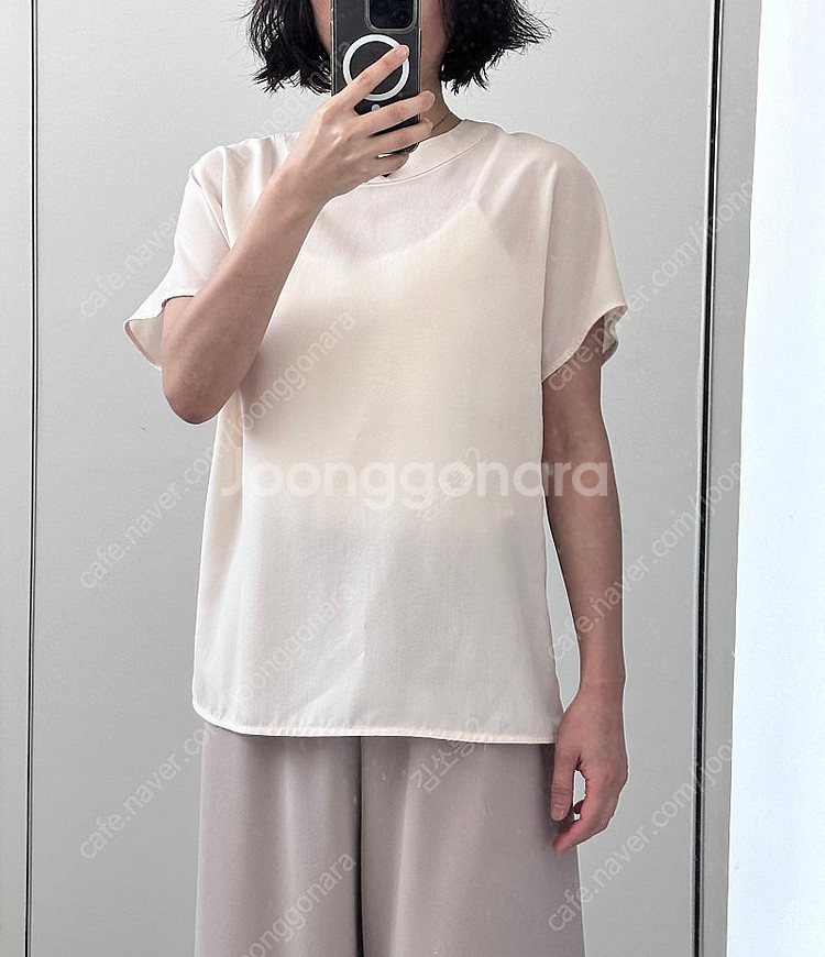 별밭양품점 blbt 여름 블라우스 크림색 아이보리--0