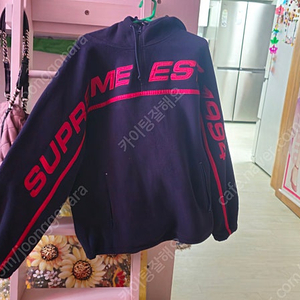 슈프림 폴라텍 하프집업 19fw 후드티 네이비 M사이즈ㄱ