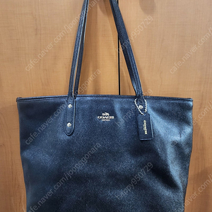 COACH 코치 블랙(검정) 레더 여성 숄더백 토트백 핸드백 가방