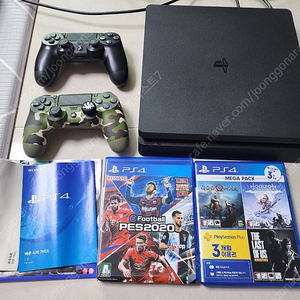 PS4슬림 듀얼쇼크 2개 게임