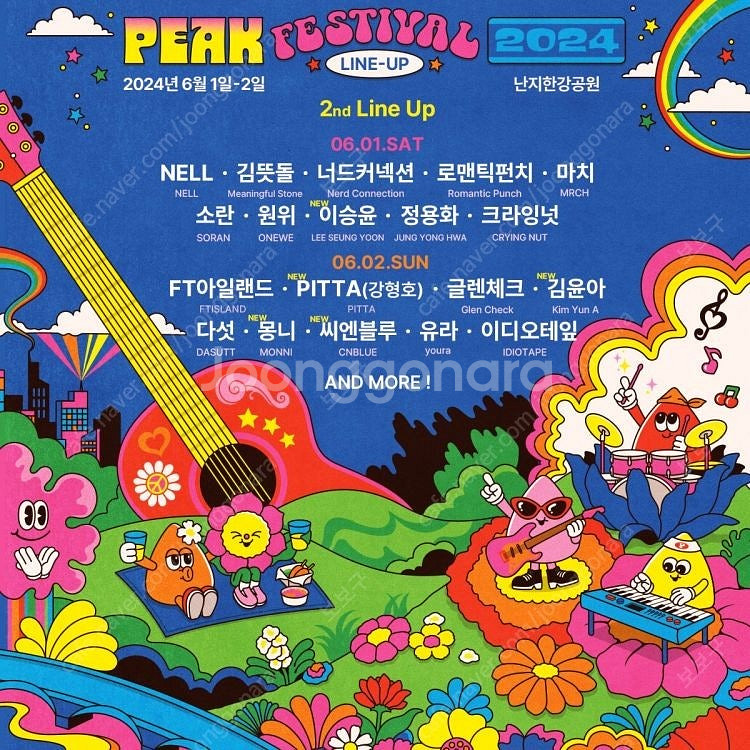 2025 피크페스티벌 05/25 일요일 일일권 1매 구...--0