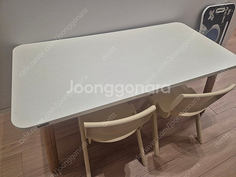 리바트 꼼므 1200 테이블 의자 세트+ 어린이 교자상--2
