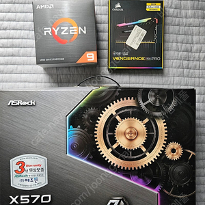 5900X + X570 타이치 + 커세어 벤젠스 DDR4 3600 32G(8G X 4ea) 판매합니다.