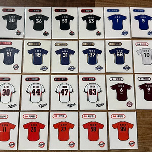KBO 유니폼 띠부씰 팔아요