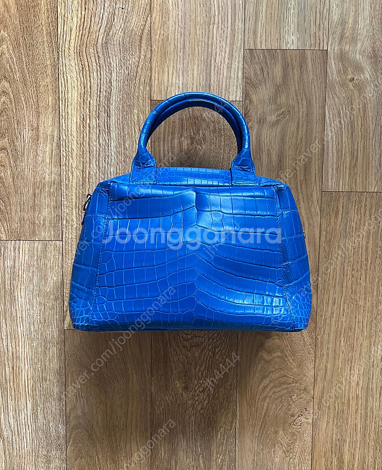 블루 토트 악어 가죽 크로커 가죽 보관품(가격내림)--0