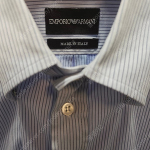 Emporio Armani 엠포리오 아르마니 스트라이프 셔츠 사이즈 39, 15 1/2