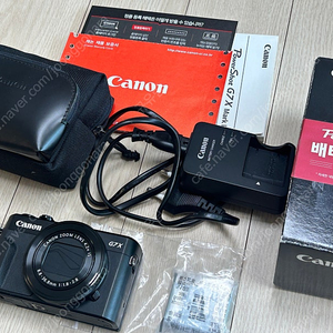 캐논 Canon G7X Mark 2 II 풀박 (S급, 배터리2개, 64기가 sd카드, 파우치)