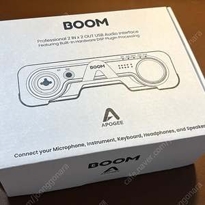 아포지 붐 apogee boom 오디오 인터페이스