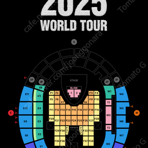 블랙핑크 콘서트 토요일 -> 일요일 2연석 교환 합니다