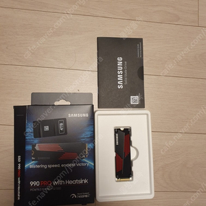 삼성ssd 990pro 4t테라 히트싱크 제품 싸게판매합니다(우체국택배비포함)