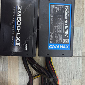 600w, 500w 80plus 파워 2개 일괄