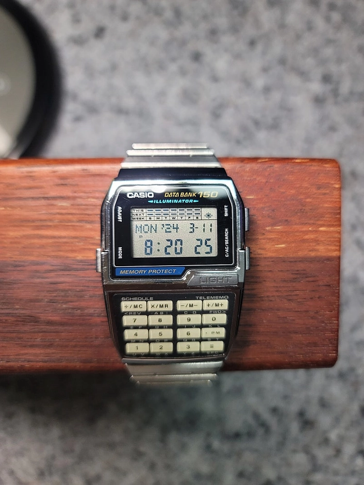카시오 빈티지 dbc 1500 데이터뱅크 계산기 시계 casio data bank 이미지