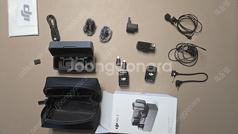 dji mic2 라발리에 마이크 2개+ 무선 어댑터--0