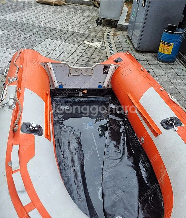 파워택 4.9마력선외기 고무보트--4