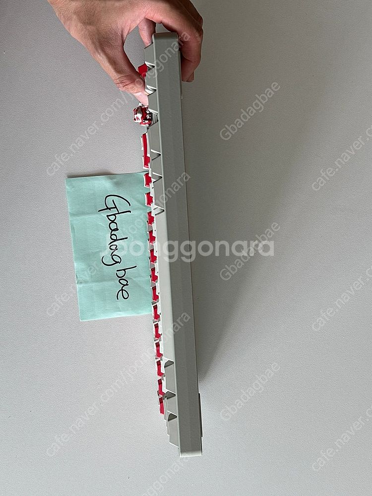 qk80mk2 + 도색 + 레드얼럿키캡 + y3 스위치--4