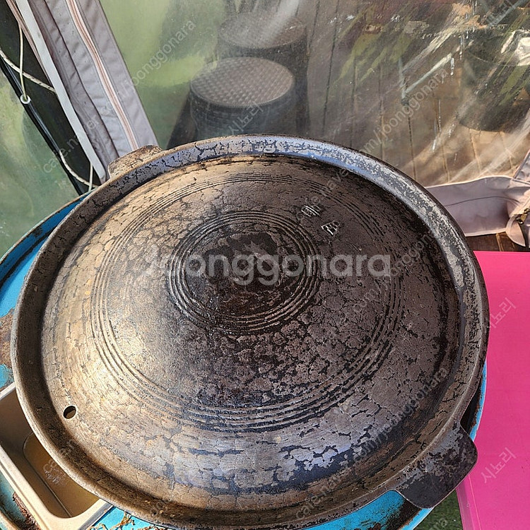 [팝니다] 드럼통화구 + 명품 솥뚜껑--0